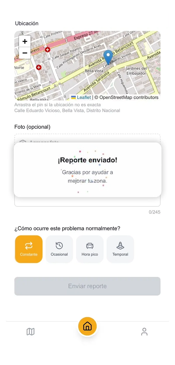 Envía el reporte